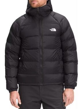 The North Face Black Quilted Jacket with Logo Tag